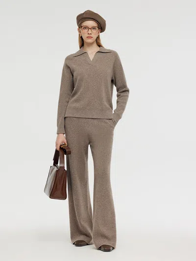 Goelia Machine Washable Wool Knit Top And Pants Two-piece Set In Multi