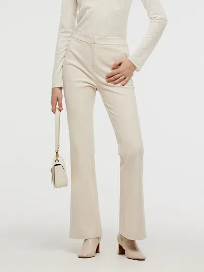 Goelia Micro-flared Women Pants In White
