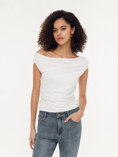 Goelia Modal Off-shoulder Women Top In Black