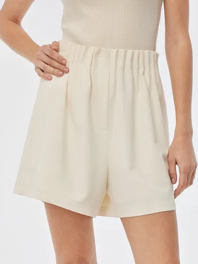 Goelia Stretch Elastic Waist A-line Women Shorts In Neutral
