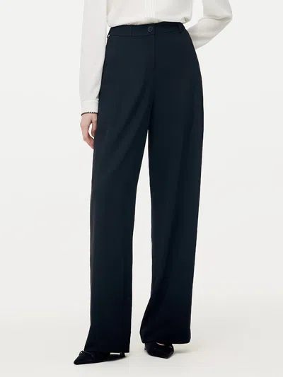Goelia Stretch Full Length Women Pants In Blue