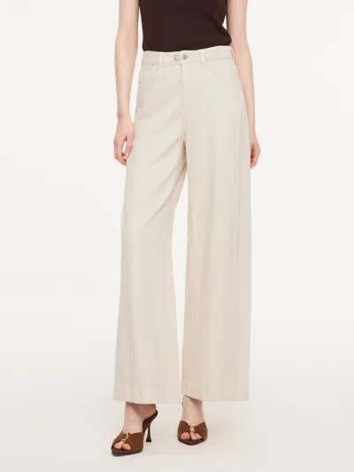 Goelia Tencel Cotton Blend Denim Women Straight Wide Leg Jeans In Multi