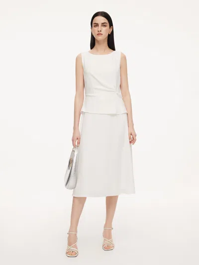 Goelia Triacetate Blend Mock Layered Women Sleeveless Midi Dress In Multi