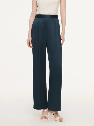 Goelia Triacetate Blend Women Straight Leg Pants In Blue