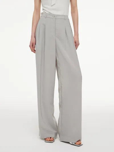 Goelia Triacetate Blend Women Straight Leg Pants In Gray