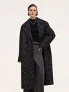 Goelia Wool Blend Unisex Oversized Coat In Multi