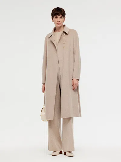 Goelia Wool Cashmere Women Overcoat In Neutral