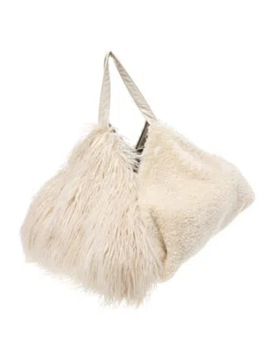 Pre-owned Goen J Acrylic Hobo In Neutrals