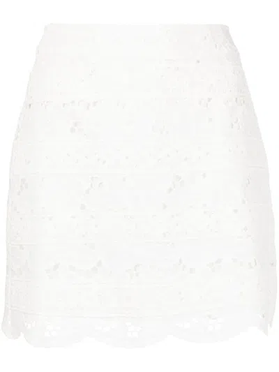 Goen J Broderie-anglaise Mini Skirt In White