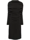 Goen J Cape Dress In Grey