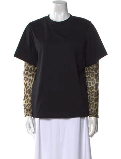 Pre-owned Goen J Crew Neck Long Sleeve Sweatshirt In Black