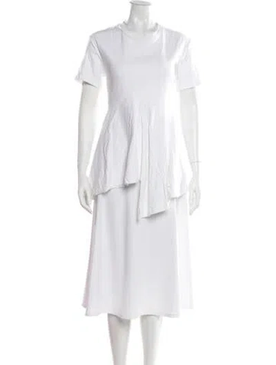 Pre-owned Goen J Crew Neck Short Sleeve Top In White