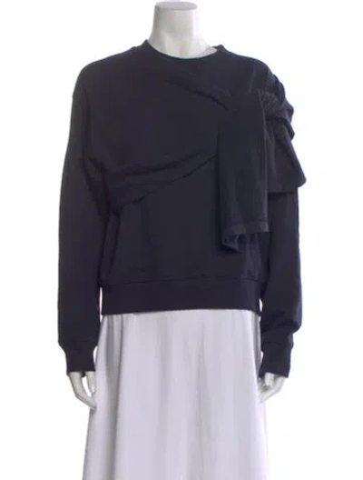 Pre-owned Goen J Crew Neck Sweater In Blue