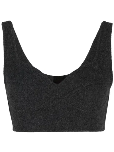 Goen J Cropped-oberteil In Grey
