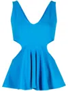 Goen J Tanktop Mit Cut-outs In Blue