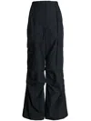 Goen J Detachable-panel Wide-leg Cargo Pants In Blue