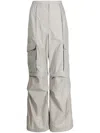 Goen J Detachable-panel Wide-leg Cargo Pants In Grey