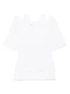 Goen J Dual-layer Short-sleeve Top In White