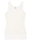 Goen J Dual-layer Sleeveless Top In Neutrals