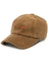 Goen J Embroidered Logo Cap In Brown