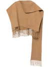 GOEN J FRINGED MUFFLER PONCHO