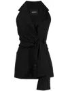 Goen J Knot-detailing Sleeveless Blazer In Black