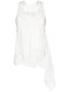 Goen J Lace-trimmed Double-layer Camisole In Ivory