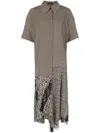 Goen J Lace-trimmed Overlay Dress In Black