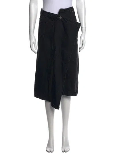 Pre-owned Goen J Midi Length Skirt In Black
