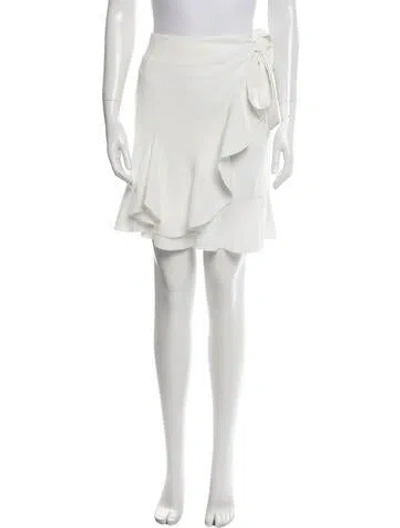 Pre-owned Goen J Mini Skirt In Neutral