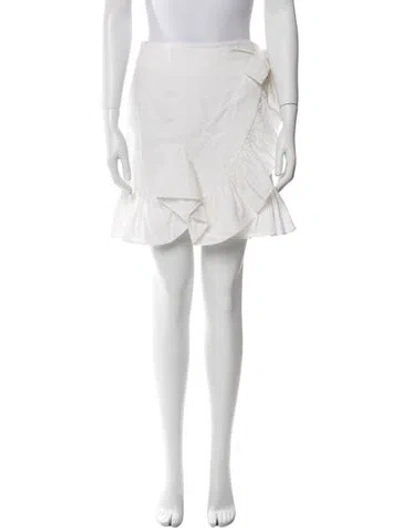 Pre-owned Goen J Mini Skirt In Neutral