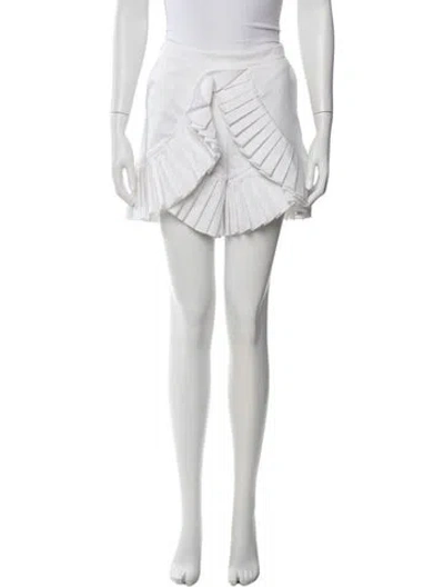 Pre-owned Goen J Mini Skirt In White
