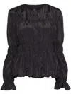 Goen J Ruched Single-breasted Jacket In Black