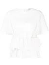 Goen J Ruffled-hem Blouse In White