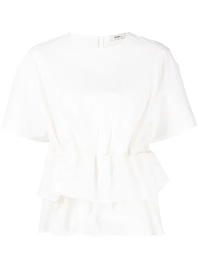 Goen J Ruffled-hem Blouse In White