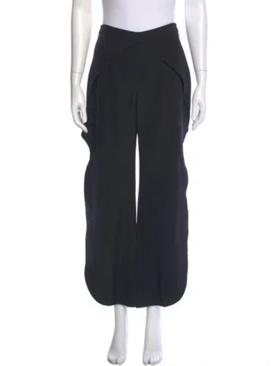 Pre-owned Goen J Silk Wide Leg Pants In Gray