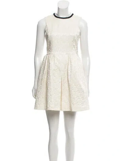 Pre-owned Goen J Sleeveless Mini Dress In Neutral