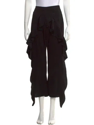 Pre-owned Goen J Straight Leg Pants In Black