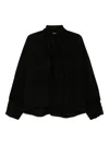 Goen J Tie-detailed Gathered Blouse In Black