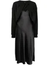 Goen J Twist-front Maxi Dress In Black