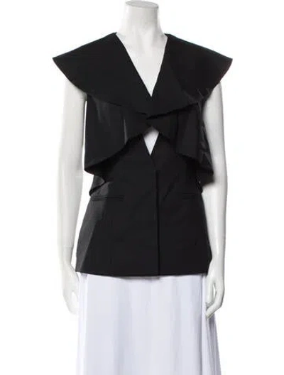 Pre-owned Goen J Vest In Black