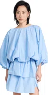 Goen J Voluminous Shape Two Piece Dress In Blue