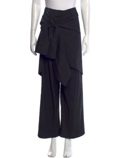 Pre-owned Goen J Wide Leg Pants In Black