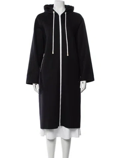 Pre-owned Goen J Wool Coat In Blue