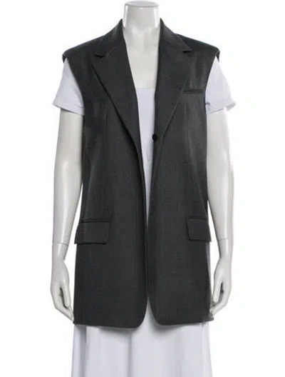Pre-owned Goen J Wool Vest In Gray