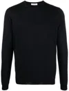 Goes Botanical Crew-neck Knit Jumper In Blau