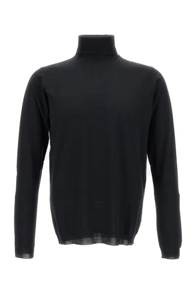Goes Botanical Extra Fine Wool Turtleneck Sweater In Animal Print