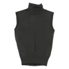 Goes Botanical Roll-neck Sleeveless Top In Black