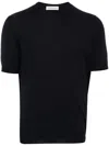 Goes Botanical Merino Wool Crew-neck T-shirt In Blau
