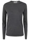 Goes Botanical Long Sleeves Crew Neck Sweater Clothing In Grey